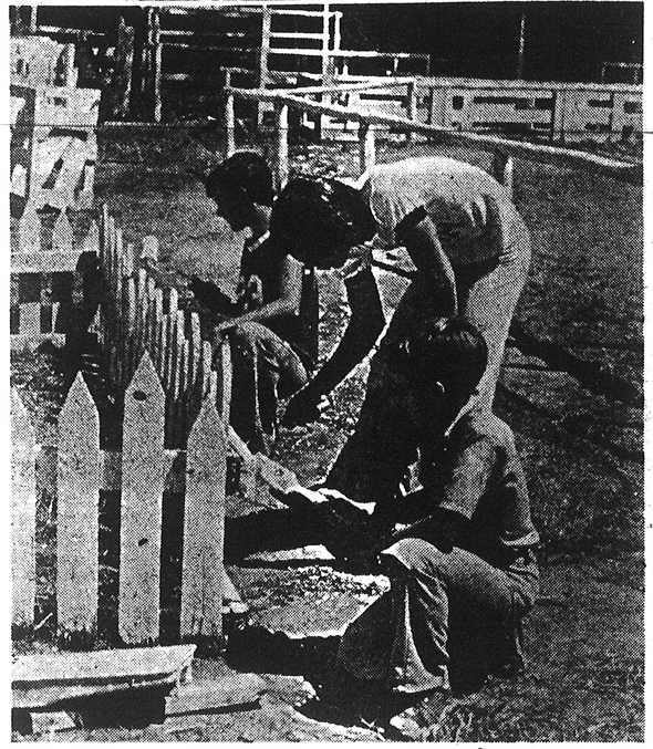 Cleaning up the fairgrounds at Lagoon in August 1977. Photo: Deseret News