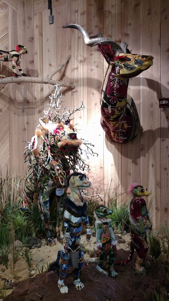 This interesting "wild"life display popped up in the Cannibal gift shop around the middle of August. Photo: B. Miskin