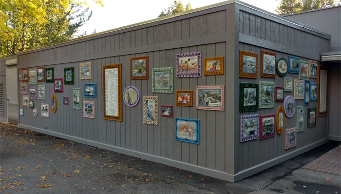 The Lagoon History Wall has returned now that the new freezer is complete. Photo: B. Miskin