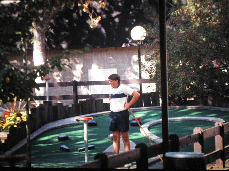 Employee at the Pinball hole, 1991. Photo courtesy of Lagoon