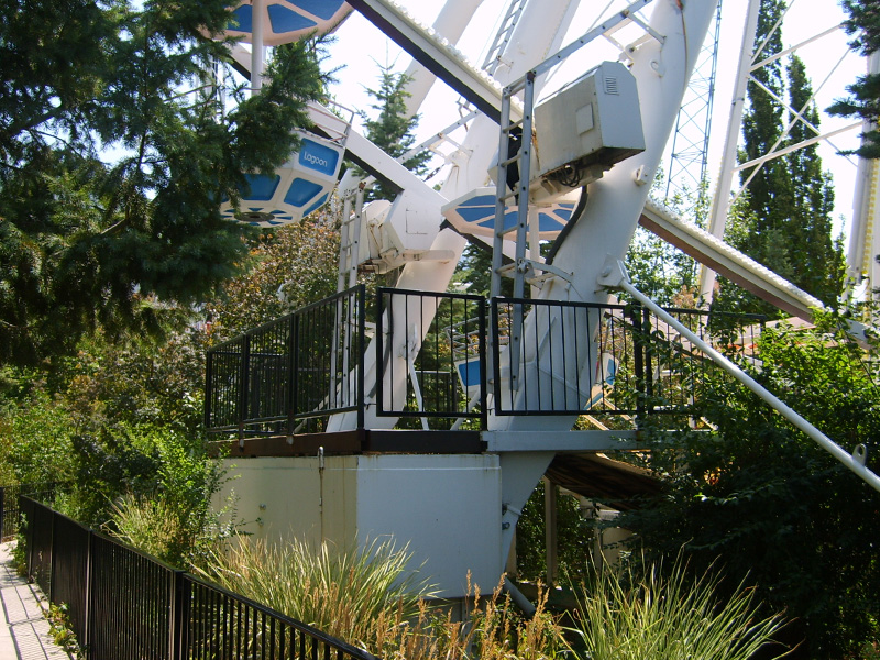 Two of the four motors as seen from the exit in 2007. Photo: B. Miskin