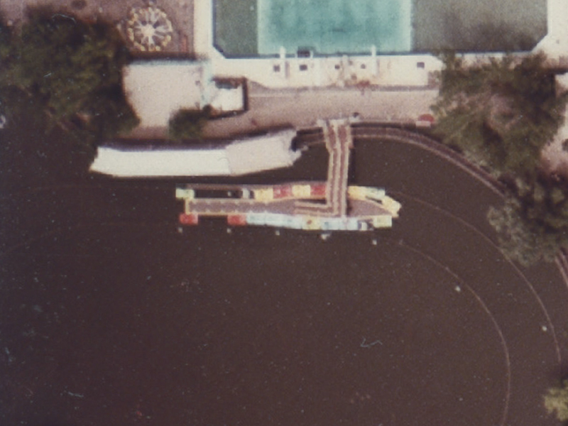 Water Skeeters dock as it appeared from above in June 1983. Photo: Utah Geological Survey