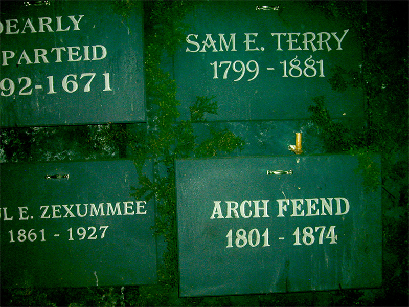 Scene from the mausoleum in 2007. Photo: B. Miskin