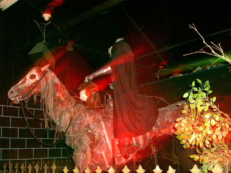 Headless horseman, added in 2007. Photo: B. Miskin