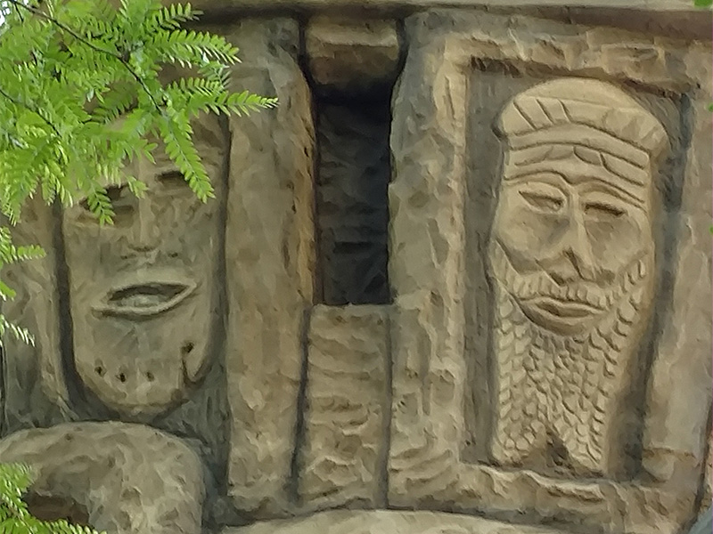 Exterior designs on the west tower. Photo: B. Miskin