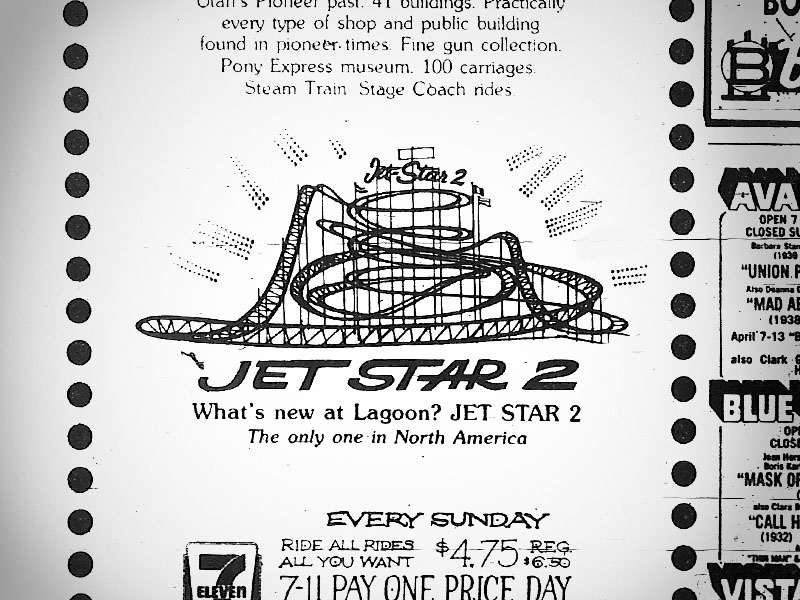 Part of a 1976 Lagoon newspaper ad.