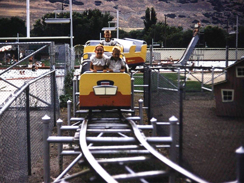 Kiddie Coaster around the late '50s or '60s. Photo: Paige Crandall