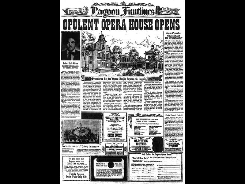 Full page newspaper ad coinciding with the opening of the Opera House in 1968.