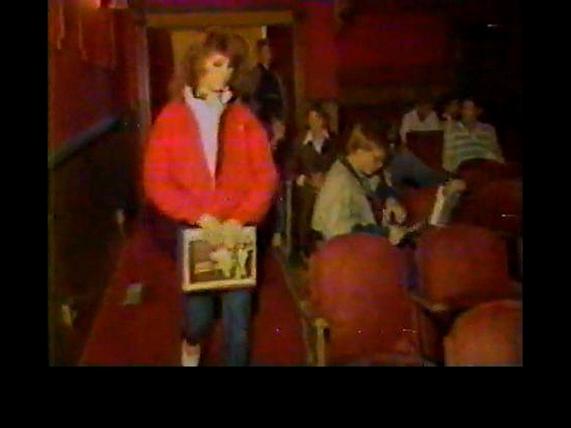 Screen capture from a KSL-TV documentary showing an employee orientation inside the Opera House.