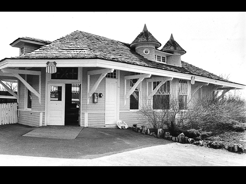 Station exterior in 1983. Photo courtesy of Deseret News