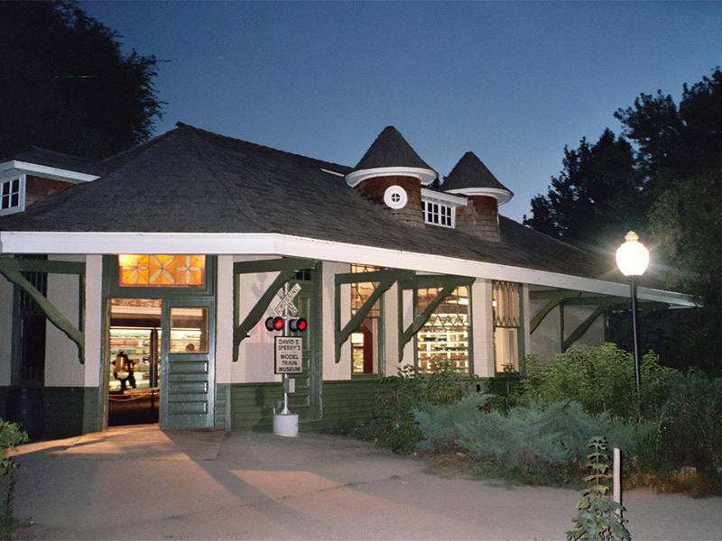 The old PVRR Station after being remodeled into the Model Train Museum in 2002. Photo: B. Miskin