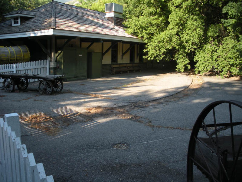 The old loading area as seen from the front of the Dern Barn in 2012. Photo: B. Miskin
