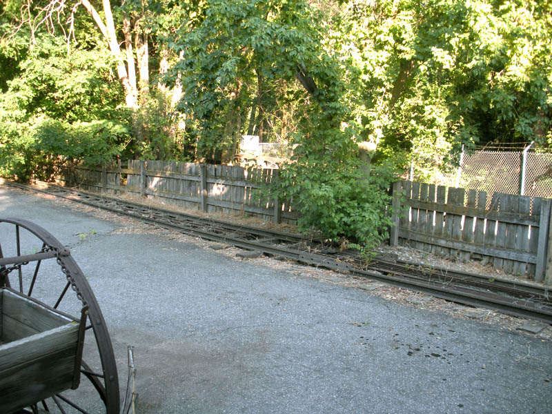 The tracks where the D&RGW cars used to be on display. Photo: B. Miskin