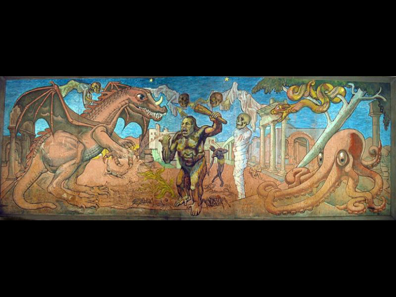Original loading area mural. Shared by Isaac Sanz