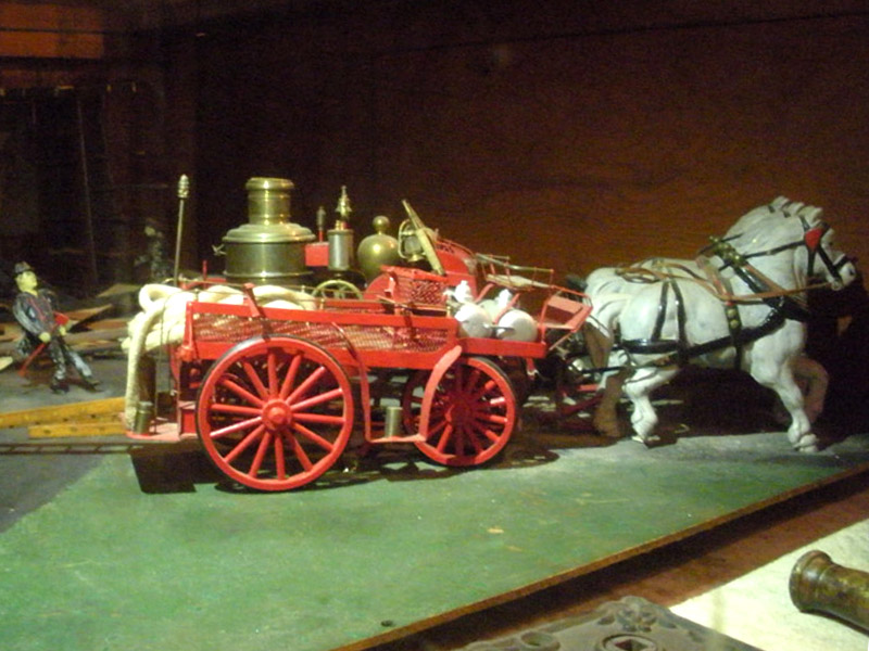 Miniature fire brigade. Photo: B. Miskin