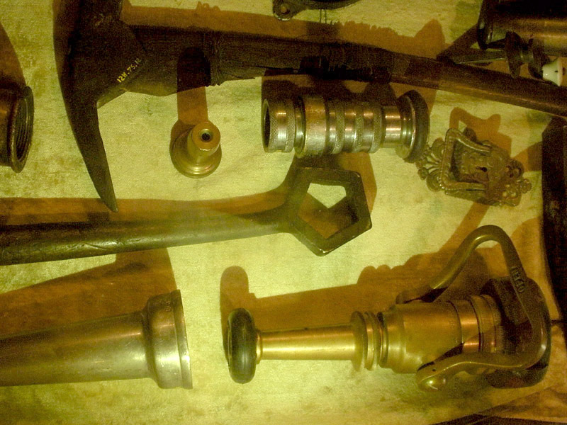 Early tools and equipment used in fighting fires. Photo: B. Miskin