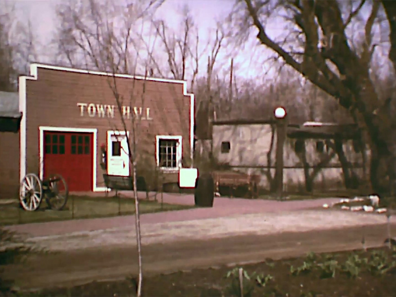 Screen capture of a film by Joseph Hatch showing Town Hall in May 1980.