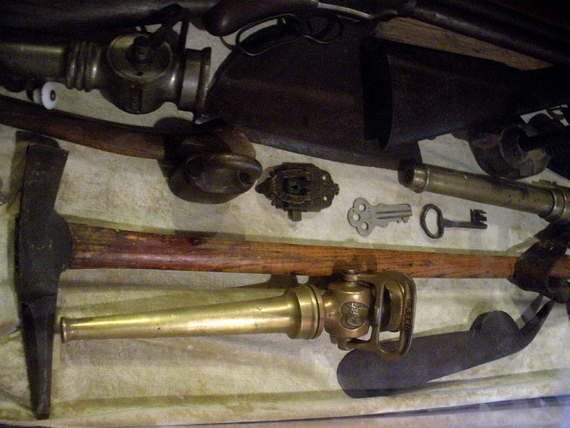 Early tools and equipment used in fighting fires. Photo: B. Miskin