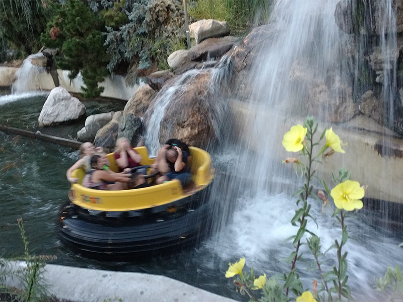 The final waterfall usually makes sure everybody gets wet. Photo: B. Miskin