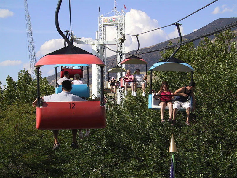 Taking the Sky Ride to the North Midway, 2004. Photo: Brian Reichow, casabrian.com