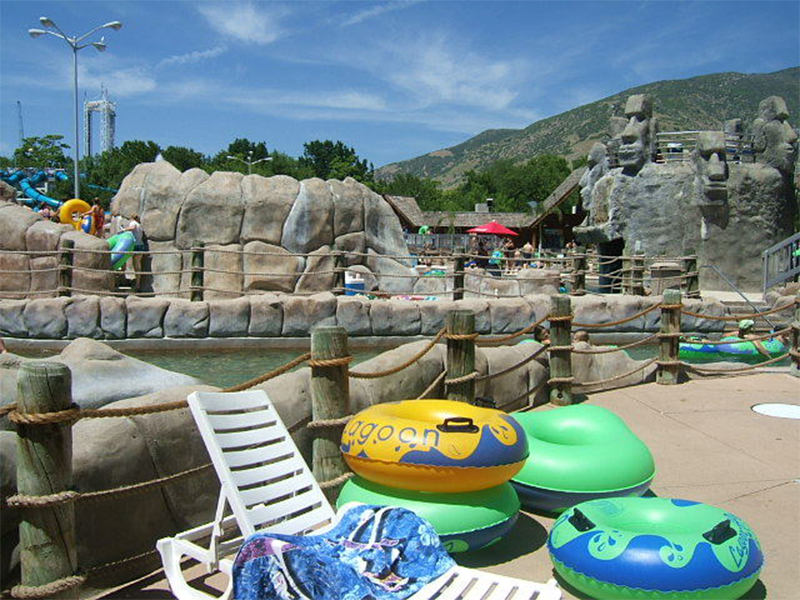 South end of Lagoon-A-Beach as seen from the walkway to Pioneer Village, 2007. Photo: Rick