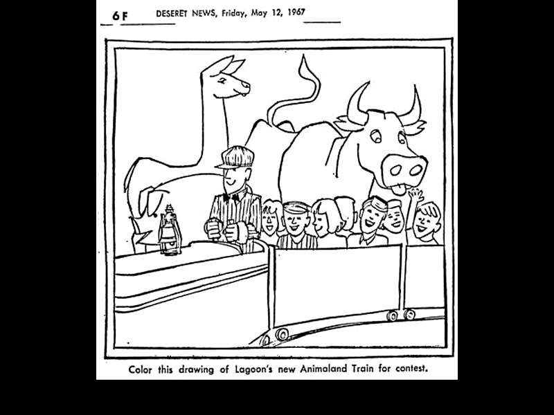 Illustration used for a Deseret News coloring contest in May 1967.