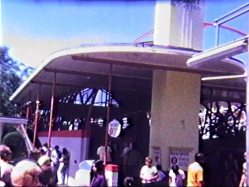 Front of the station, ca. 1970 in a film from Sharpshooter Productions.