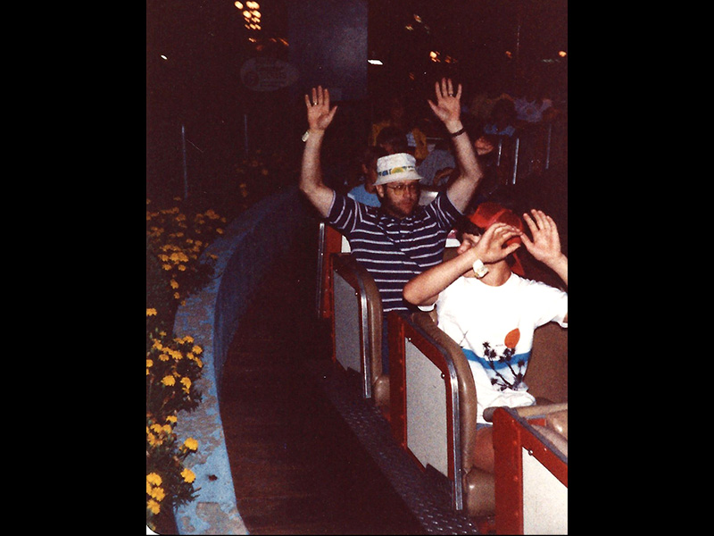 Train leaving the station in 1983. Photo: N. Miskin