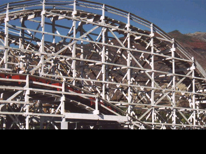 Roller Coaster from the parking lot in 2003. Photo: Will Young