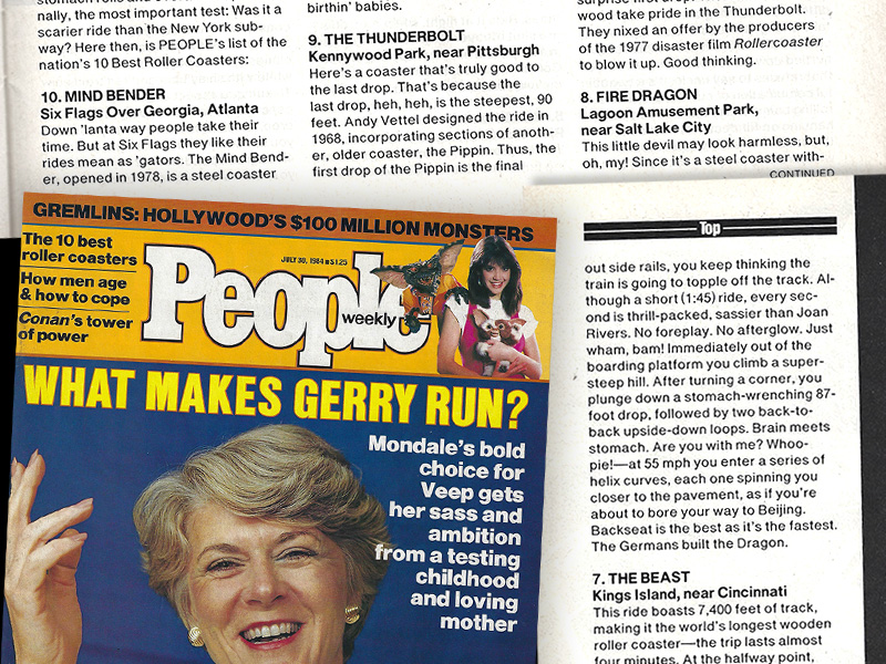 Fire Dragon's mention in People, 30 July 1984.