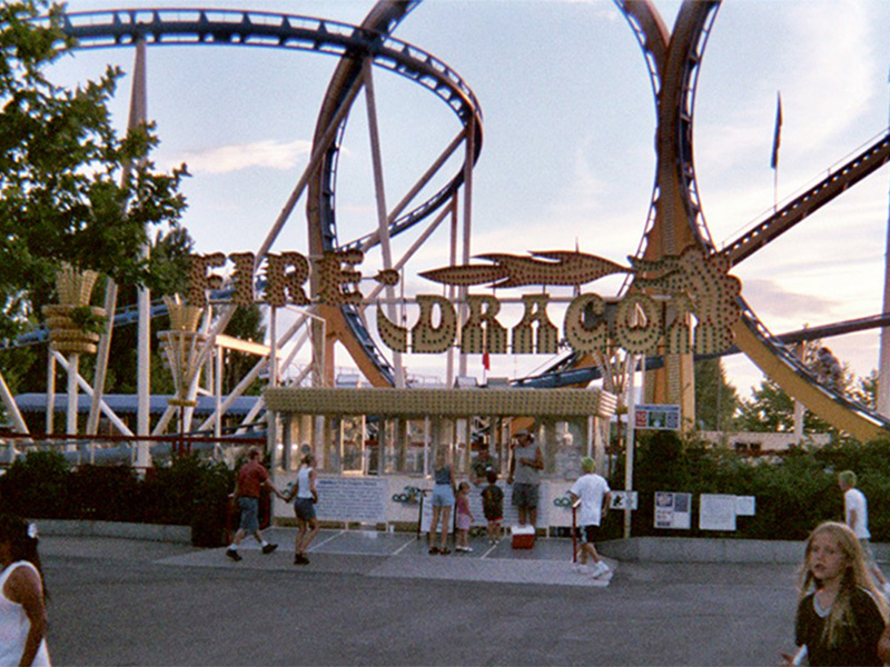 Colossus: The Fire Dragon during a temporary closure in June 2000. Photo: B. Miskin