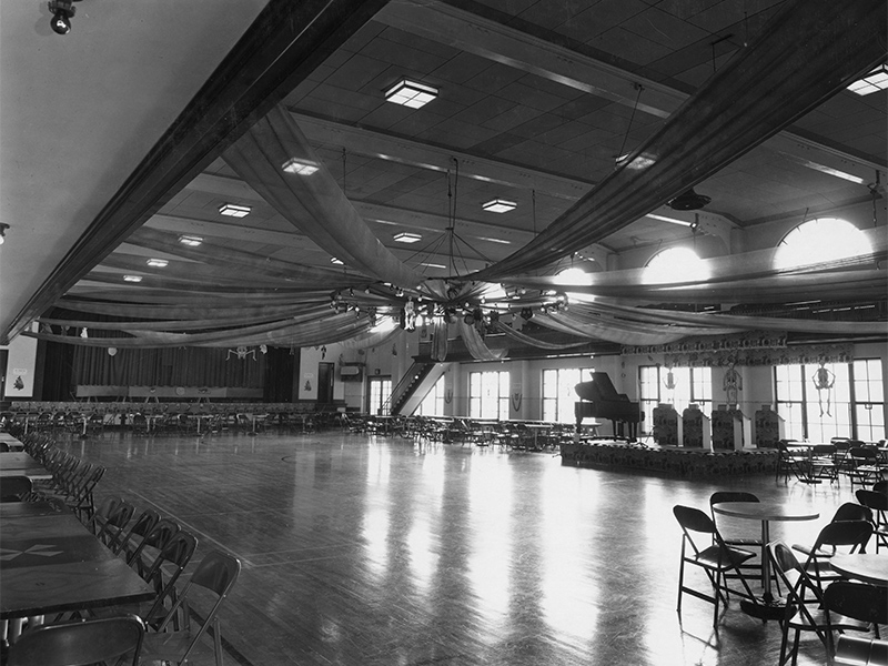 Interior of the Terrace Ballroom, date unknown. Photo: Eugene Jelesnik