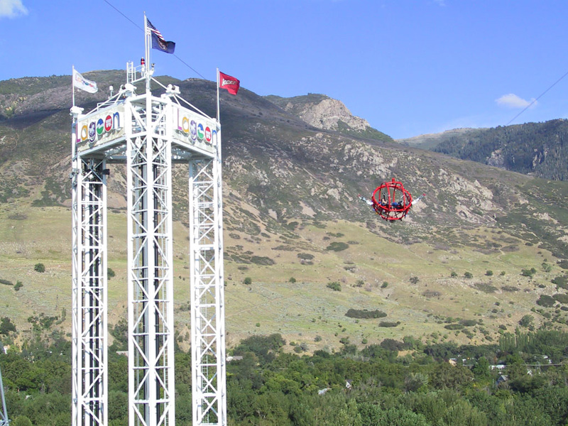 The Rocket and Catapult as seen from Sky Scraper in 2004. Photo: Brian Reichow