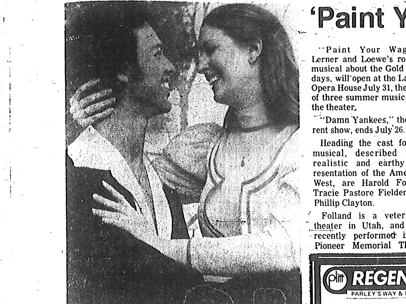 Philip Clayton and Tracie Pastore Fielden in Paint Your Wagon. Photo: Deseret News