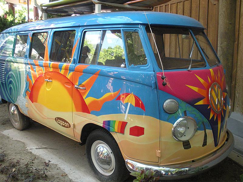 This Volkswagen was originally used for musical shows on the Midway. Photo: B. Miskin