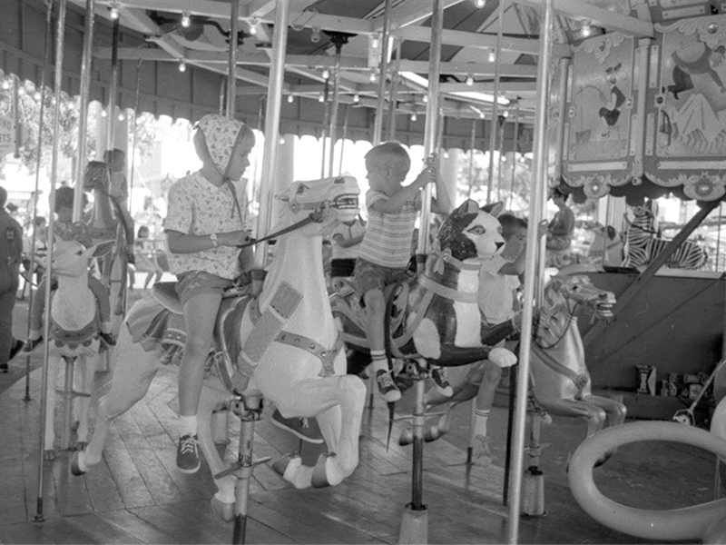 Carousel in July 1967. Photo courtesy of Utah State University Special Collections