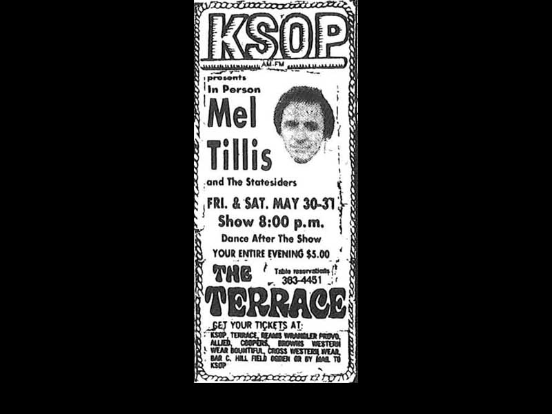 30 May 1975 ad for Mel Tillis show at The Terrace, also managed by Lagoon Corp.