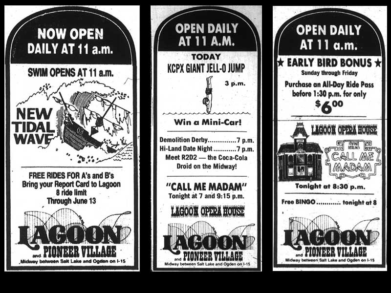Lagoon ads from May and June 1980.
