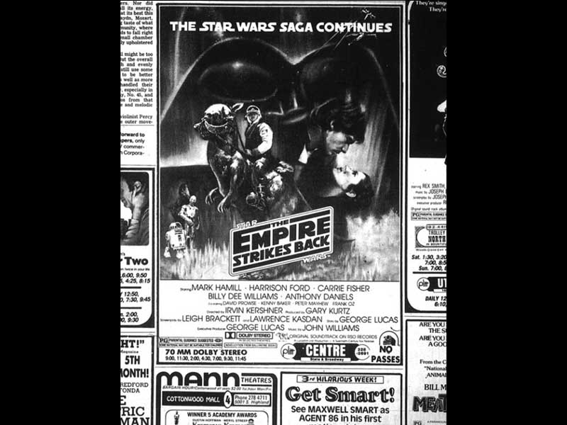 Movie ads in the Deseret News, 24 May 1980.