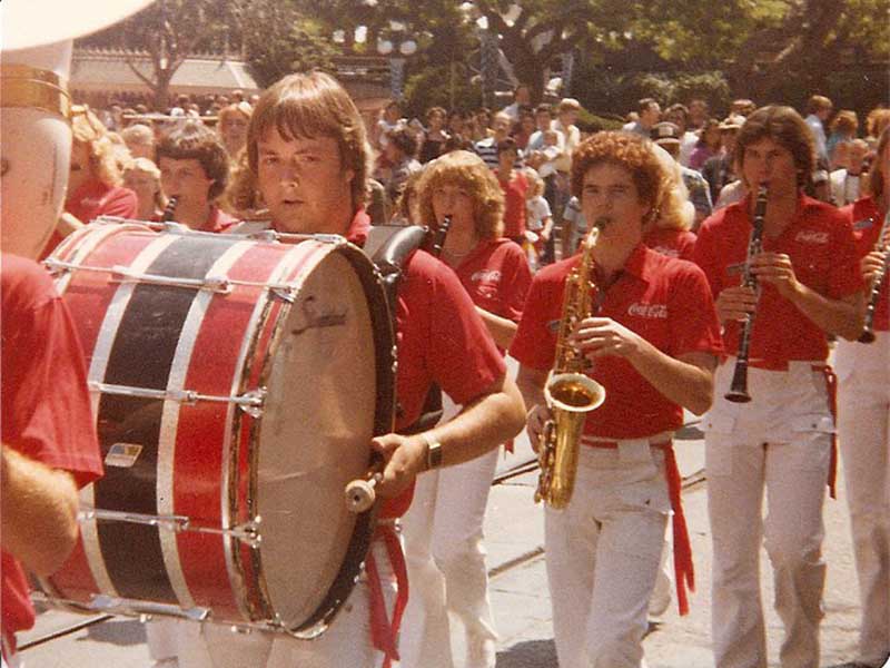 Lagoon Show Band performing in Disneyland, 1980. Photo: Adam Peterson