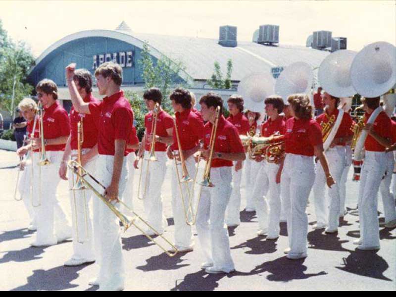 Lagoon Show Band on the North Midway in 1980. Photo: Stuart Rice