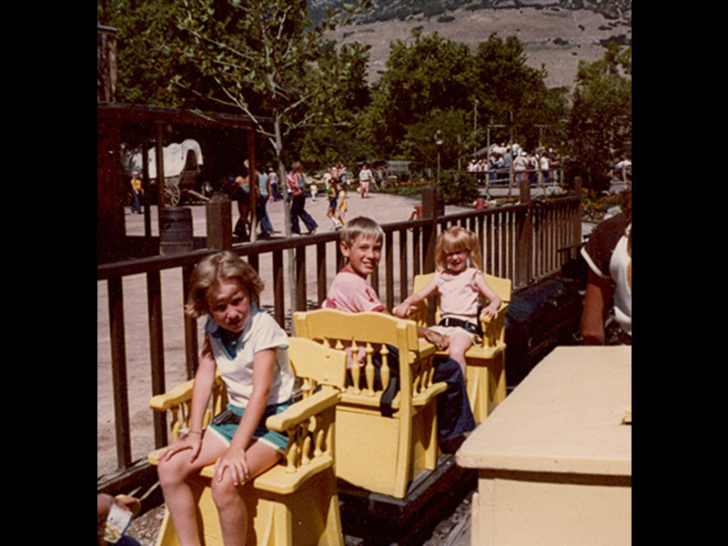 Waiting for a ride on the Lagoon Miniature Railroad in 1980. Photo: N. Miskin