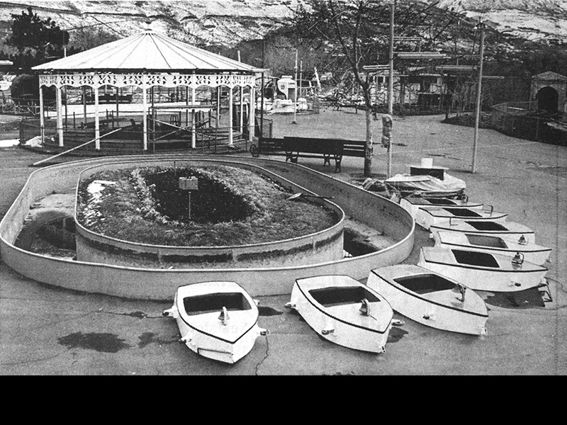 Baby Boats in March 1977, waiting for the park to open for the season. Photo: Davis County Clipper