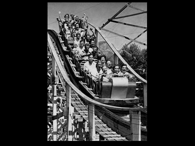 1953 photo of Roller Coaster from a University of Utah yearbook.