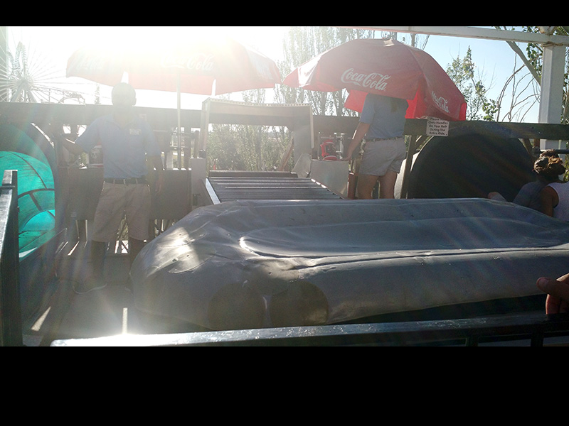 The top of Hydro-Luge's tower in 2016. Photo: B. Miskin