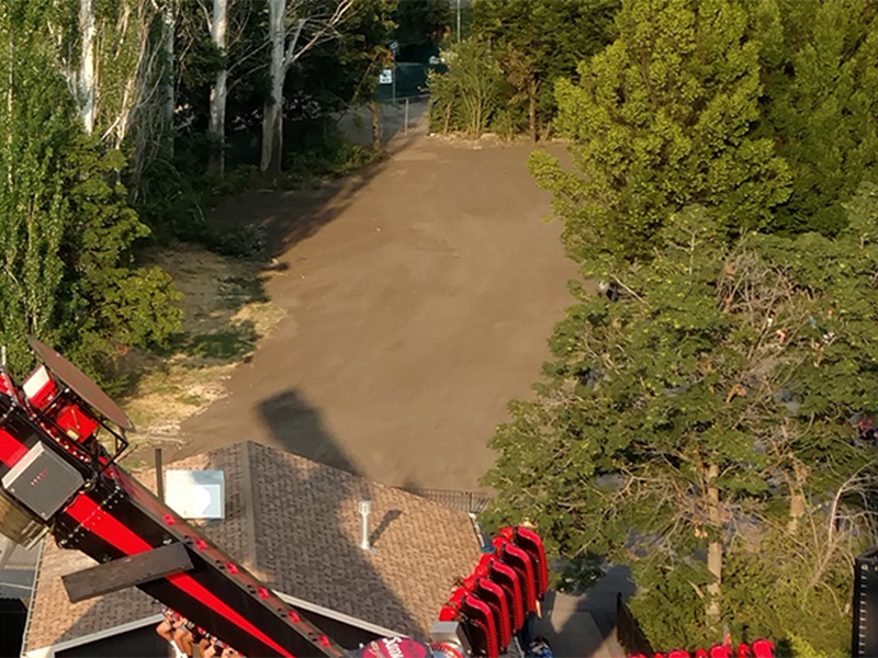 Former location of Hydro-Luge in July 2018. Photo: B. Miskin