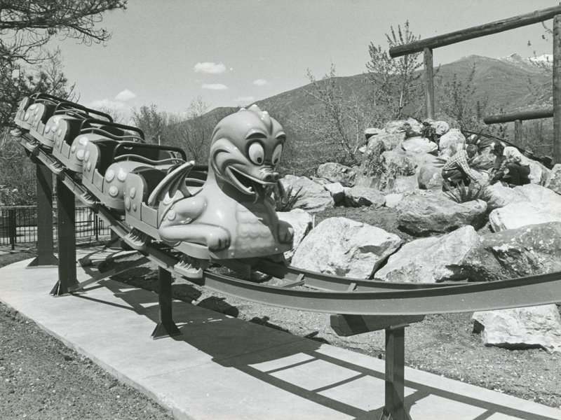 Puff at its new home in April 1985. Photo courtesy of Deseret News