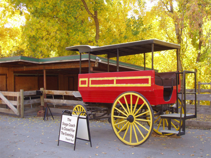 Later, the boarding area was moved to the horses' stable.