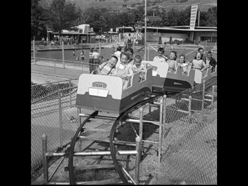 Kiddie Coaster in June 1956. Photo: Salt Lake Tribune