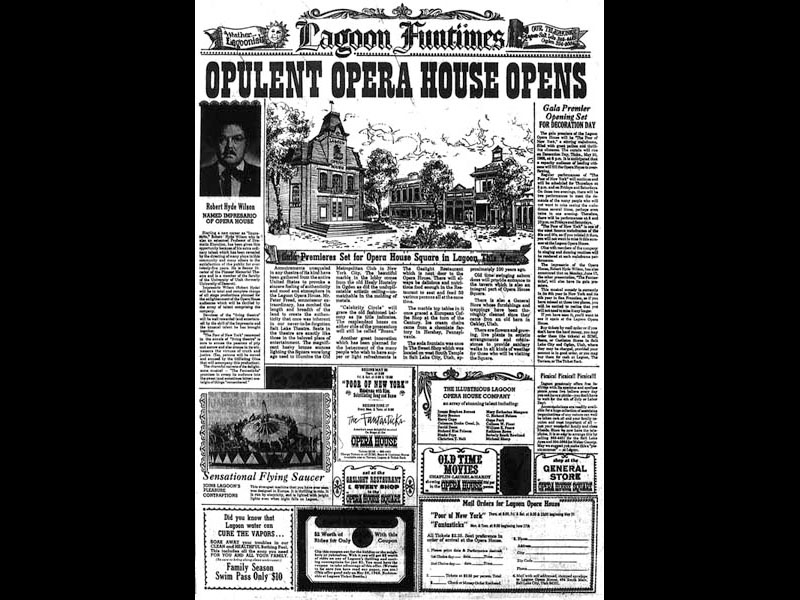 Full page newspaper ad coinciding with the opening of the Opera House in 1968.